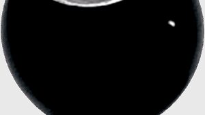 JOKER MACHINE Billet Choke Cable Knob - Eight Ball - Black