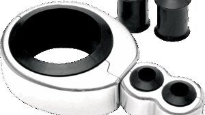 MOTION PRO Cable Clamp - Dual - 1-1/4" - 1-1/2" Mounting Diameter - Chrome