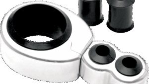 MOTION PRO Cable Clamp - Dual - 1-1/8" Mounting Diameter - Chrome