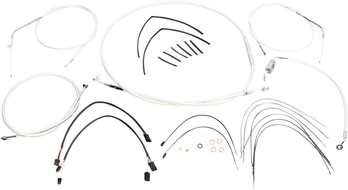 MAGNUM SHIELDING Sterling Chromite II® Designer Handlebar Installation Kit - 18"-20" - '14-'22 Sportster