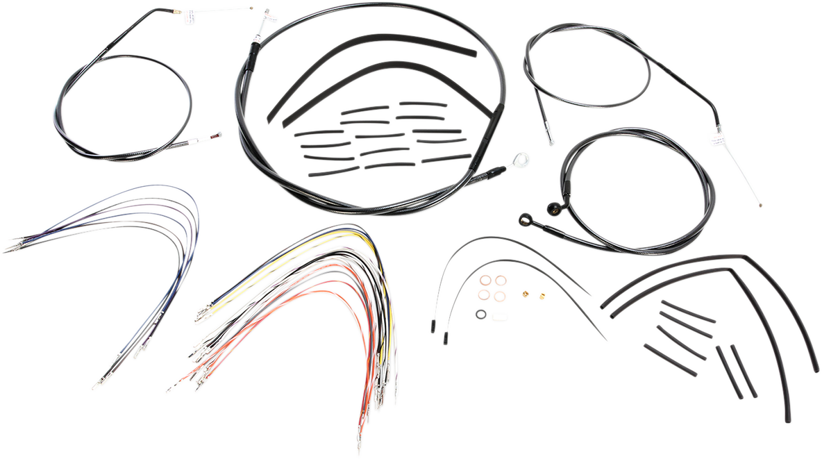 MAGNUM SHIELDING Black Pearl™ Designer Handlebar Installation Kit - 15"-17" - '07-'13 Sportster