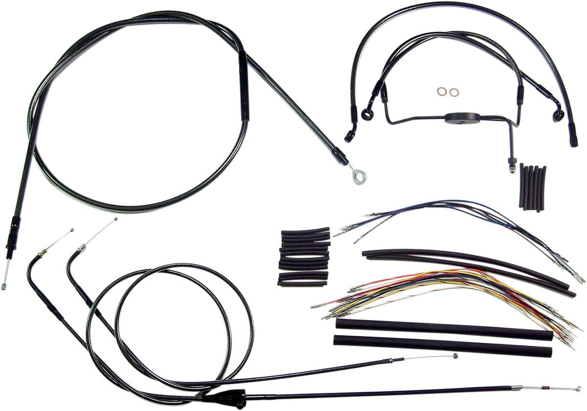 MAGNUM SHIELDING Black Pearl™ Designer Handlebar Installation Kit - 15"-17" - '16 FLSS