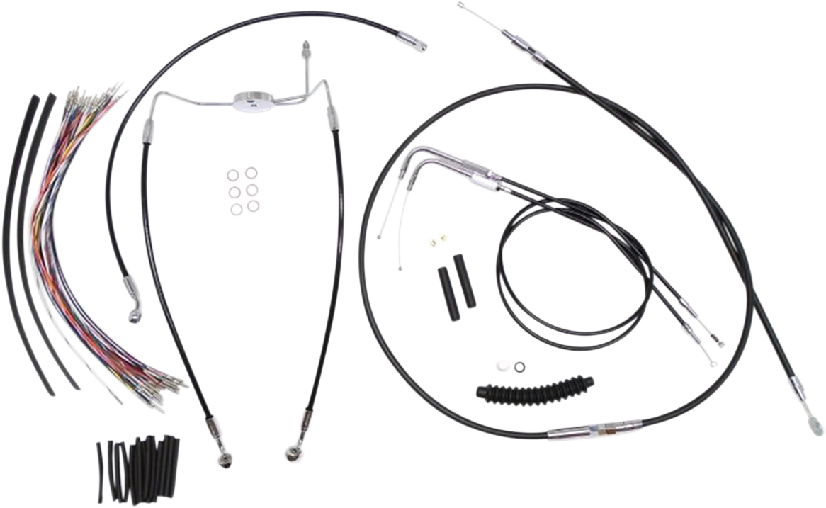 MAGNUM SHIELDING XR Handlebar Installation Kit - 12"-14" Ape Hangers - '96-'06 FLH - Black