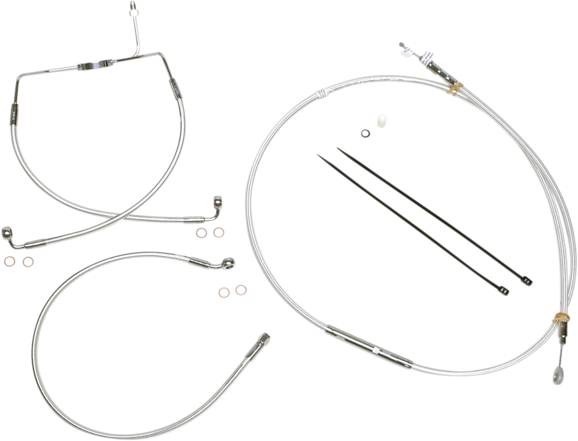 MAGNUM SHIELDING Sterling Chromite II® Designer Handlebar Installation Kit - 10" - '08-'13 Touring