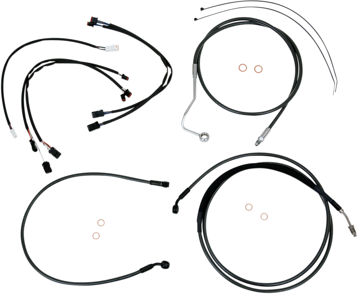 MAGNUM SHIELDING Black Pearl™ Upper Handlebar Installation Kit - 12"-14" - '17-'19 FLHRXS