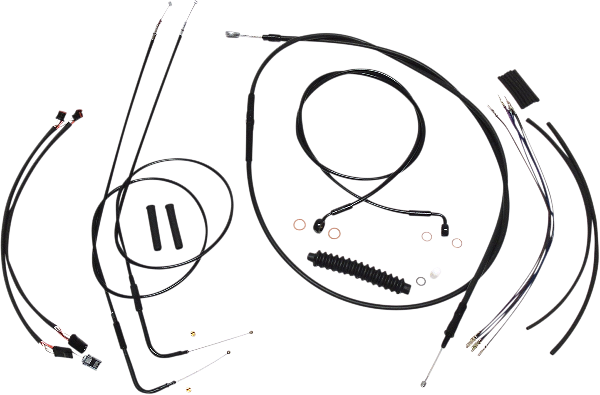 MAGNUM SHIELDING XR Handlebar Installation Kit - 12"-14" Ape Hangers - '12-'17 FXDB/C - Black