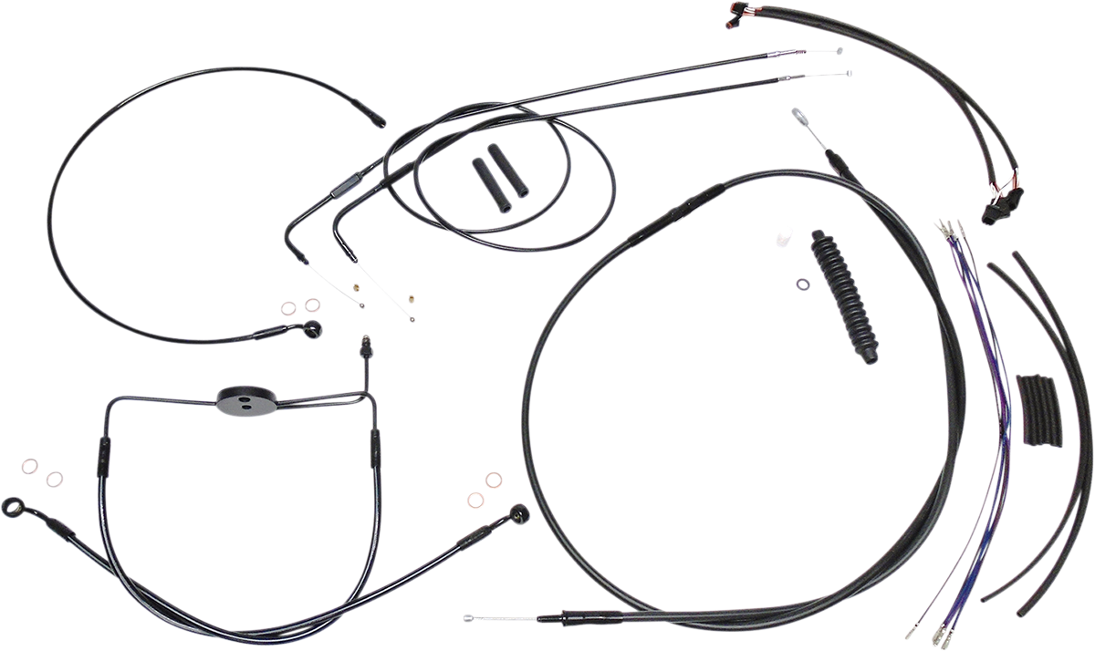 MAGNUM SHIELDING XR Handlebar Installation Kit - 12"-14" Ape Hangers - '12-'17 FXDF - Black