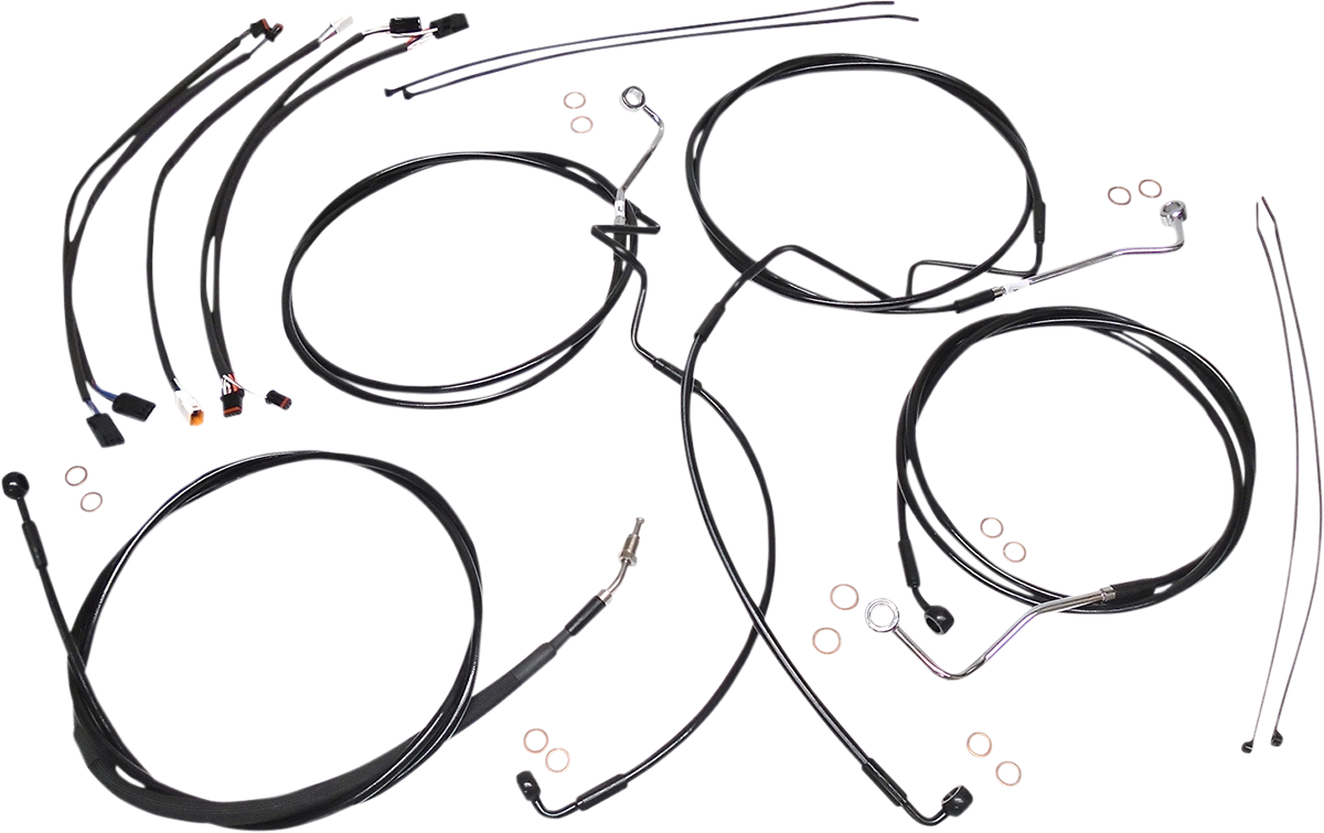 MAGNUM SHIELDING XR Handlebar Installation Kit - 12"-14" Ape Hangers - '17-'20 FLHRXS - Black