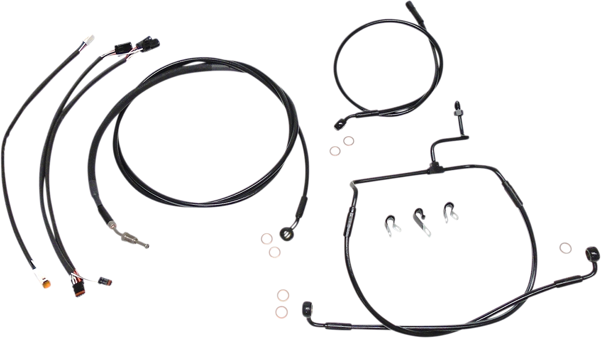 MAGNUM SHIELDING XR Handlebar Installation Kit - 12"-14" Ape Hangers - '17-'20 FLHX - Black