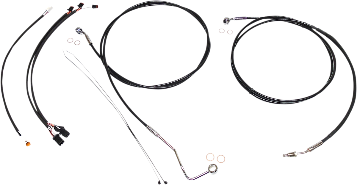 MAGNUM SHIELDING XR Handlebar Installation Kit - 12"-14" Ape Hangers - '17-'20 FLH - Black/Chrome