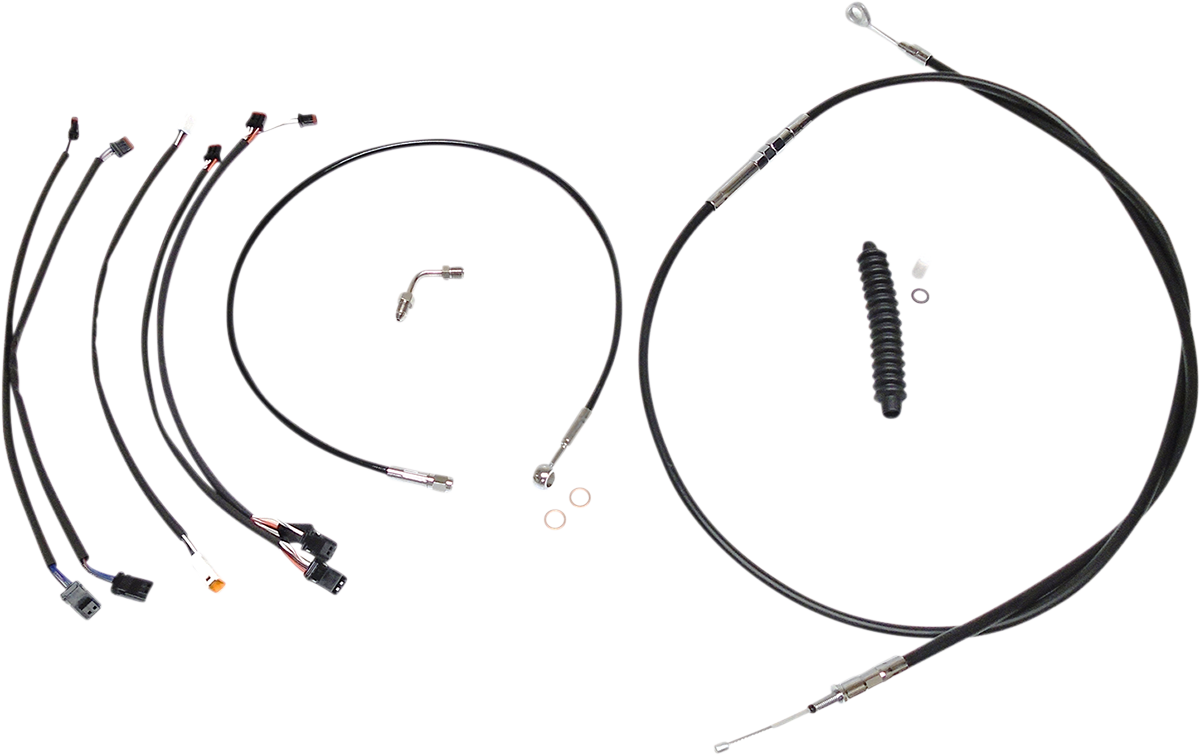 MAGNUM SHIELDING XR Handlebar Installation Kit - 12"-14" Ape Hangers - '18-'24 Softail - Black/Chrome