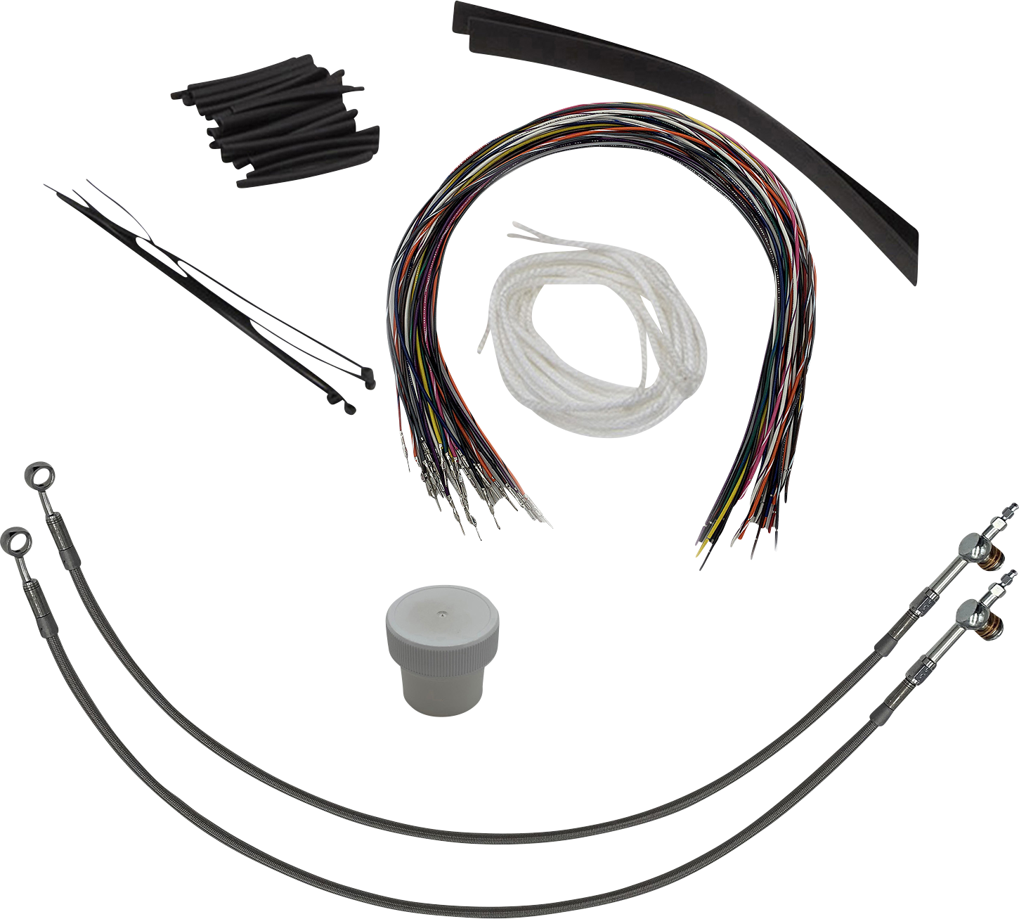 FAT BAGGERS INC. Installation Kit - Hydraulic Clutch - 16" - Braided