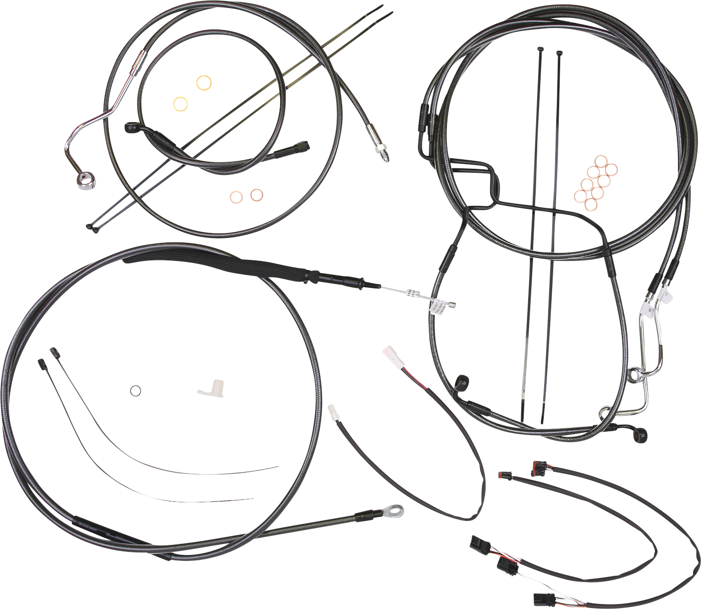 MAGNUM SHIELDING Black Pearl™ Designer Handlebar Installation Kit - 15"-17" - '21-'23 FLTR