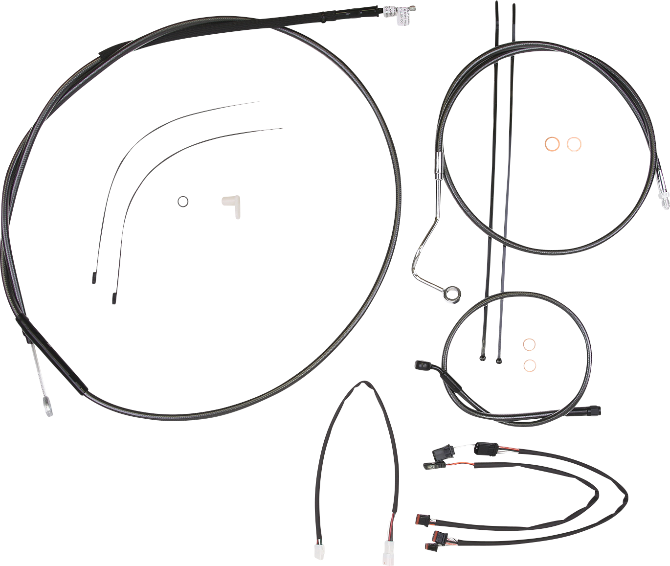 MAGNUM SHIELDING Black Pearl™ Designer Handlebar Installation Kit - 18"-20" - '21-'23 FLTR