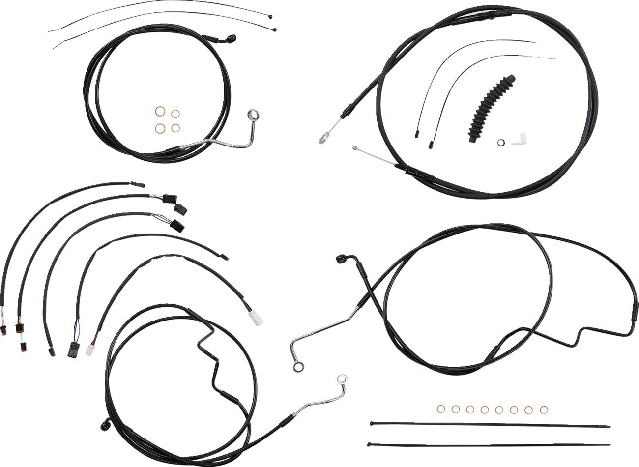 MAGNUM SHIELDING XR Handlebar Installation Kit - 15"-17" Ape Hangers - '21-'24 FLHRXS - Black