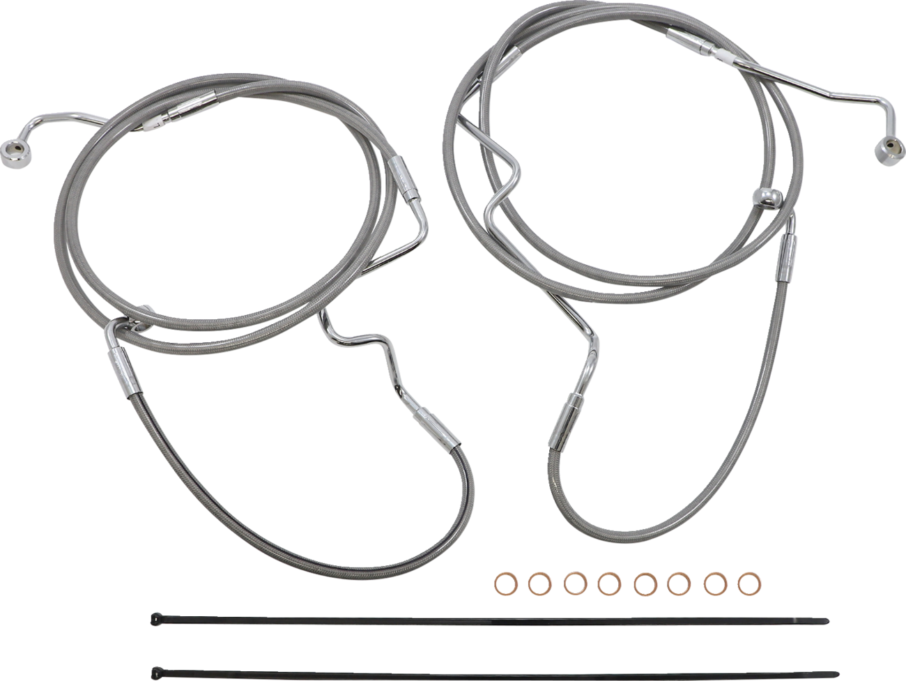 MAGNUM SHIELDING XR Handlebar Installation Kit - 12"-14" Ape Hangers - '21-'24 FLTR - Stainless Steel/Chrome