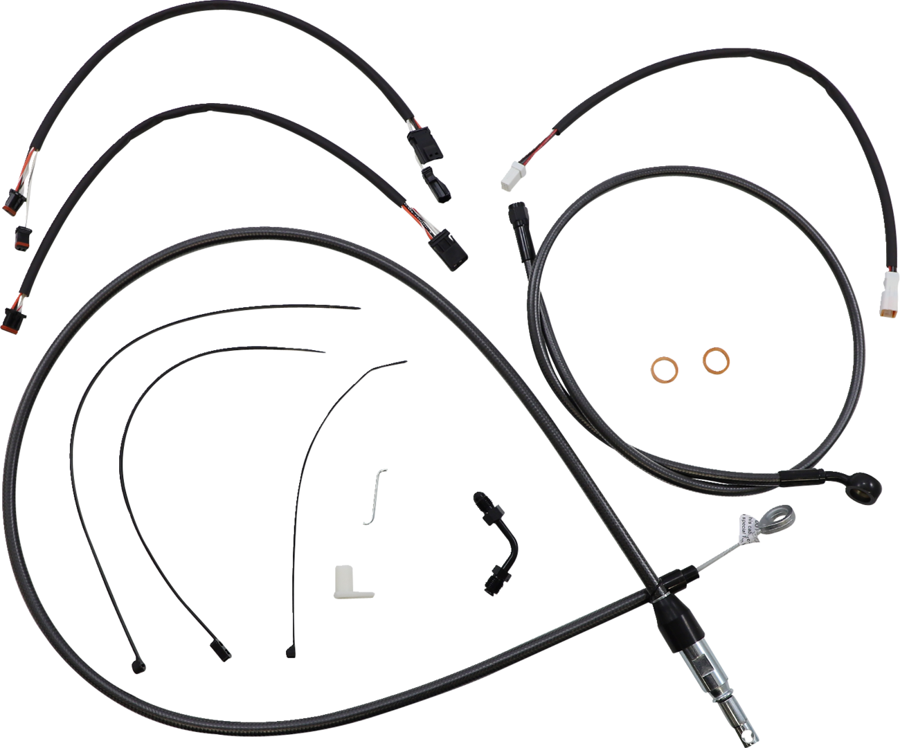 MAGNUM SHIELDING Black Pearl™ Designer Handlebar Installation Kit - 15"-17" - '18-'24 FX