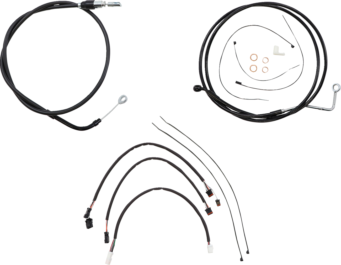 MAGNUM SHIELDING XR Handlebar Installation Kit - 12"-14" Ape Hangers - '21 FLH - Black