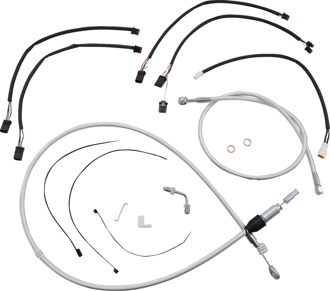 MAGNUM SHIELDING Sterling Chromite II® Designer Handlebar Installation Kit - 12"-14" - '18-'24 Softail