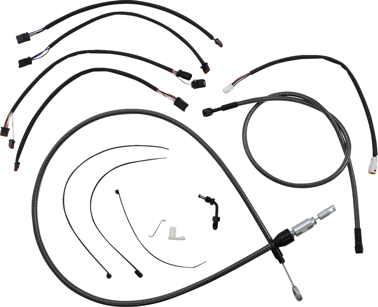 MAGNUM SHIELDING KARBONFIBR Designer Handlebar Installation Kit - 15"-17" - '18-'24 Softail