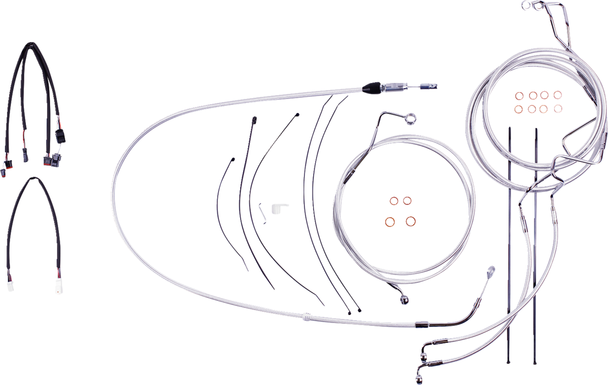 MAGNUM SHIELDING Sterling Chromite II® Designer Handlebar Installation Kit - 12"-14" - '21-'23 FLH