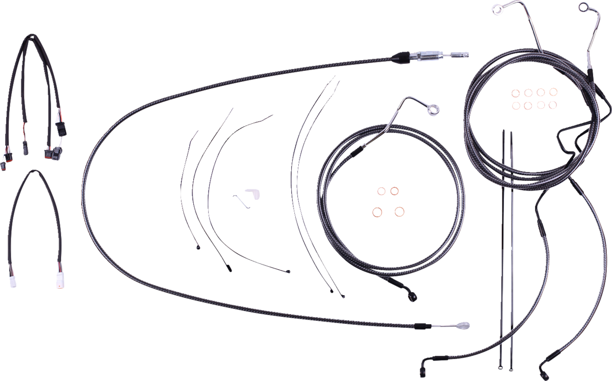 MAGNUM SHIELDING KARBONFIBR Designer Handlebar Installation Kit - 18"-20" - '21-'23 FLTR