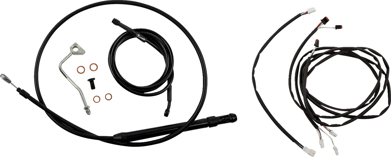 BURLY BRAND Touring Model Control Kit - Gorilla Ape Hanger - 14" - Black