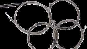LA CHOPPERS Complete Stainless Braided Handlebar Cable/Brake Line Kit - 18"-20" Handlebars - '23-'25 Touring