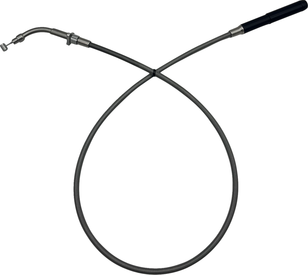 FAT BAGGERS INC. EZ Install Upper Clutch Cable - FLHX/FLTR,SE - +2" - Braided Stainless Steel