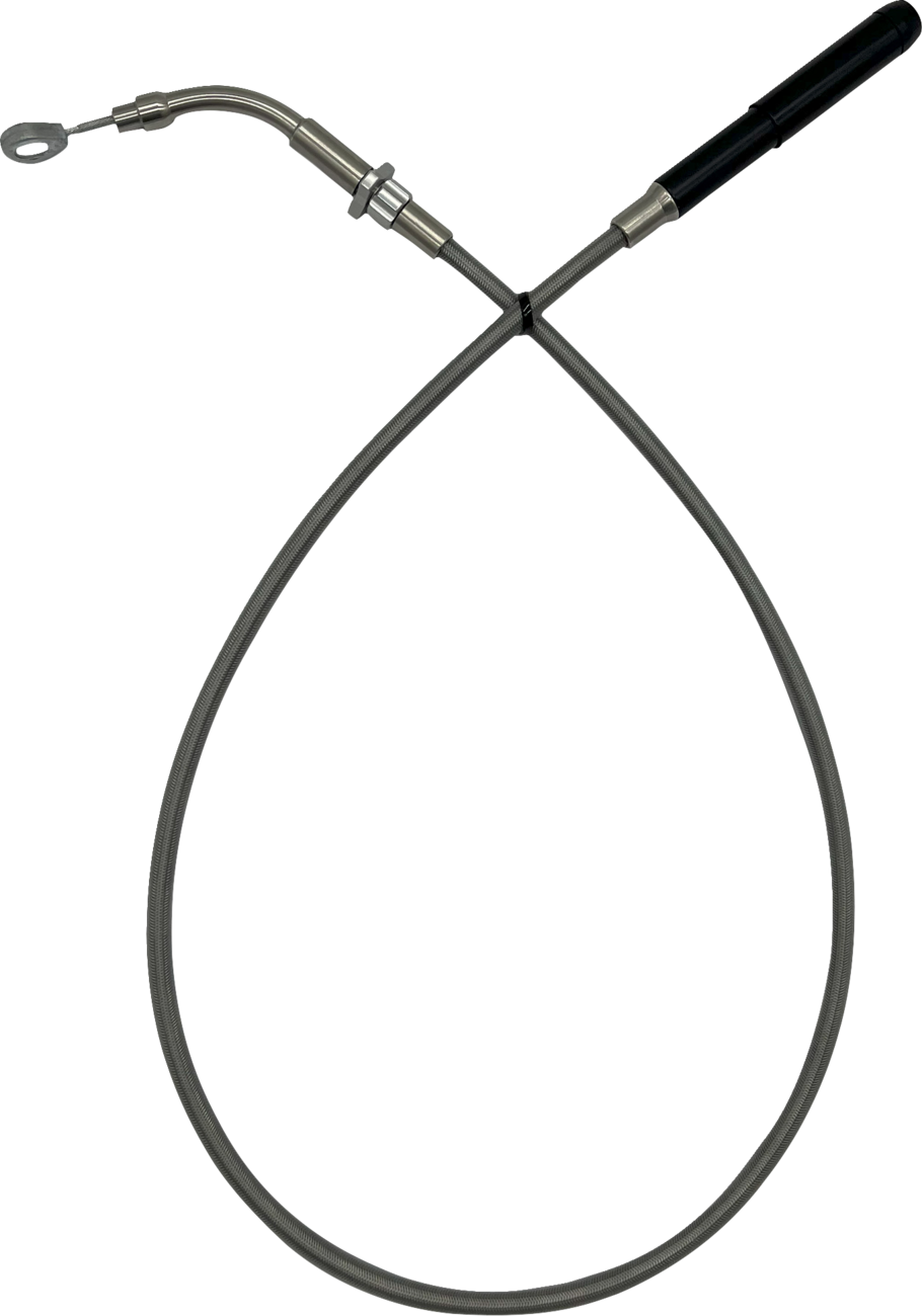 FAT BAGGERS INC. EZ Install Upper Clutch Cable - FLTR/FLHX '21-'23 - +10" - Braided Stainless Steel