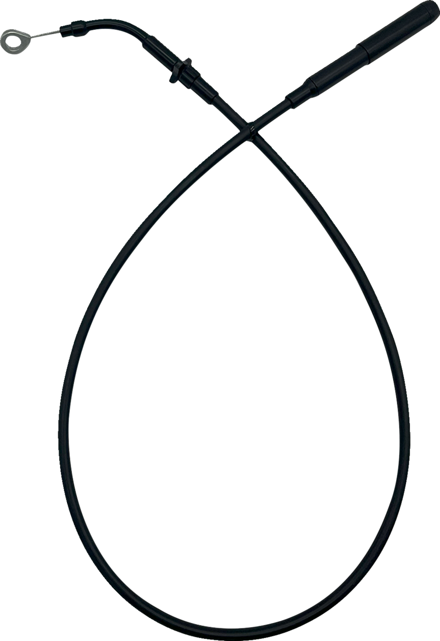 FAT BAGGERS INC. EZ Install Upper Clutch Cable - FLTR/FLHX '21-'23 - Stock - Black Vinyl