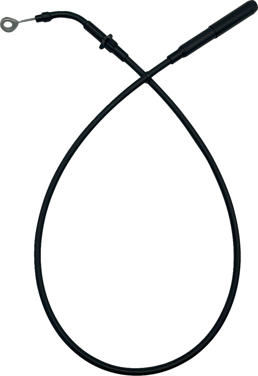 FAT BAGGERS INC. EZ Install Upper Clutch Cable - FLTR/FLHX '21-'23 - +2" - Black Vinyl