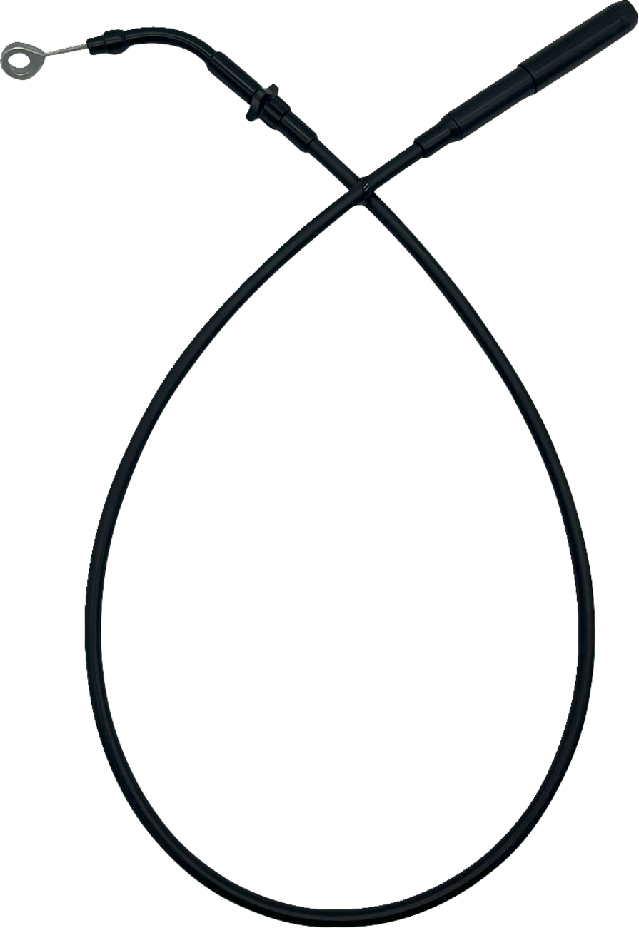 FAT BAGGERS INC. EZ Install Upper Clutch Cable - FLTR/FLHX '21-'23 - +8" - Black Vinyl