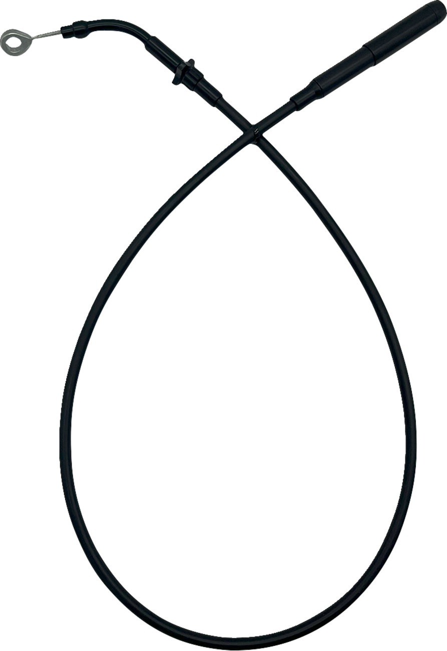 FAT BAGGERS INC. EZ Install Upper Clutch Cable - FLTR/FLHX '21-'23 - +10" - Black Vinyl