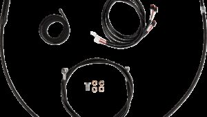 LA CHOPPERS Complete Plug-and-Play Cable Kit - Upper - 15" - 17" Handlebars - '21-'22 FLH - Black