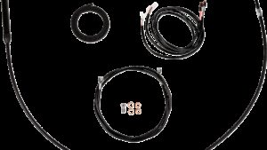 LA CHOPPERS Complete Plug-and-Play Cable Kit - Upper - 18" - 20" Handlebars - '21-'22 FLH - Black