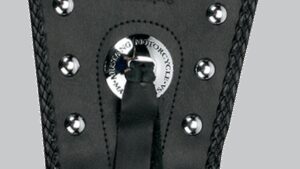 MUSTANG Cruiser Tank Bib - Studs/Concho - Black - Honda