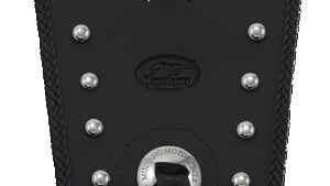 MUSTANG Cruiser Tank Bib - Studs/Concho - Black - Suzuki