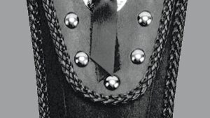 MUSTANG Pouch Tank Bib - Studded - Black - Suzuki