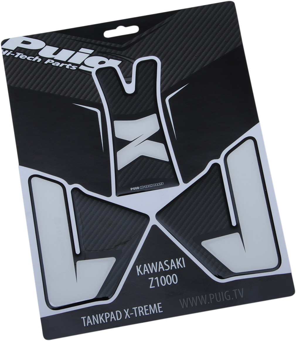 PUIG HI-TECH PARTS Tank Pad - Carbon - Kawasaki