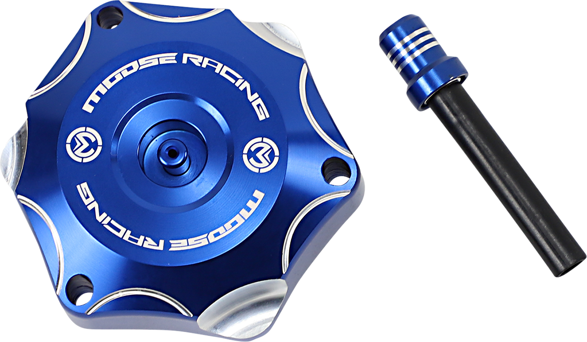 MOOSE OFFROAD Aluminum Gas Cap - Blue - Yamaha