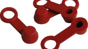HELIX Brake Bleeder Caps - Red - 4-Pack