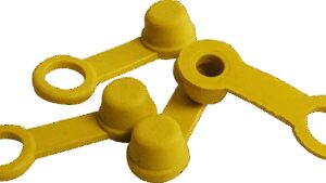 HELIX Brake Bleeder Caps - Yellow - 4-Pack