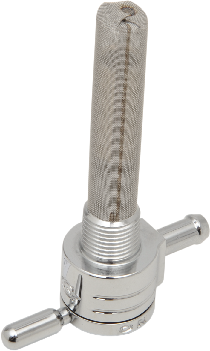 GOLAN PRODUCTS "Click-Slick" Fuel Petcock - Straight - Chrome - 3/8" NPT