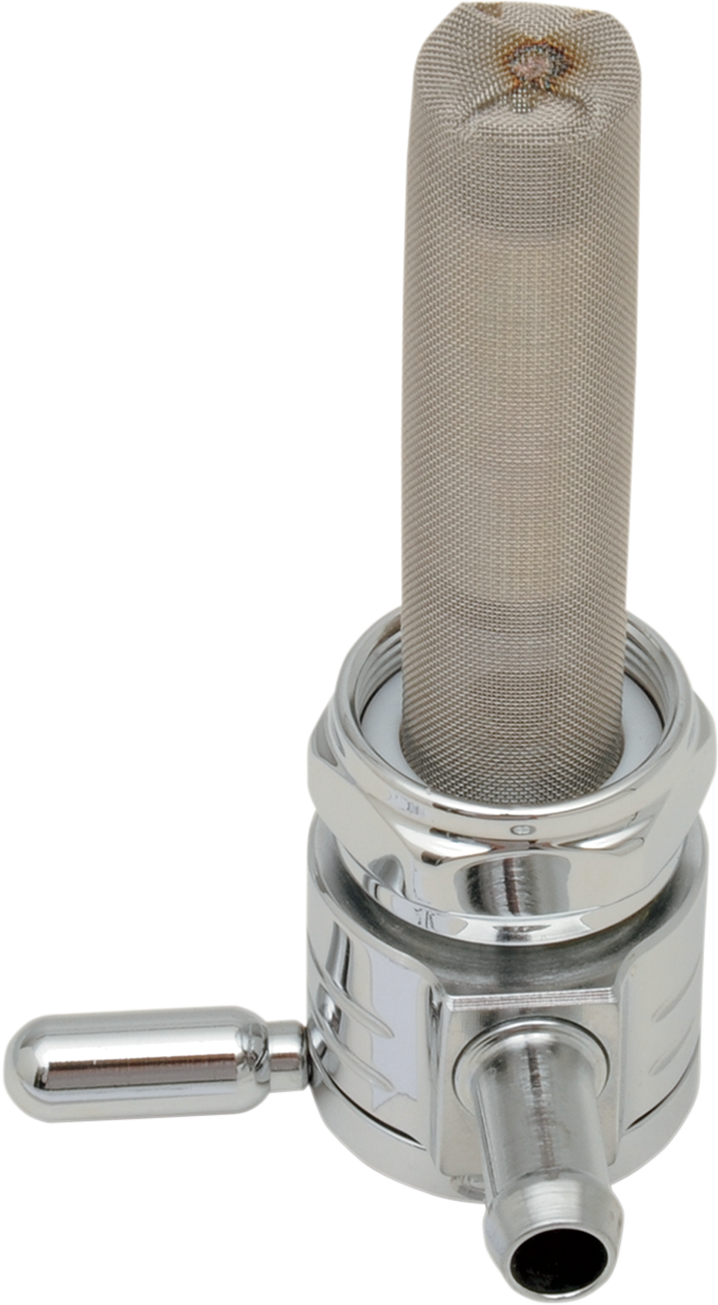 GOLAN PRODUCTS "Click-Slick" Fuel Petcock - Straight - Chrome - 22mm