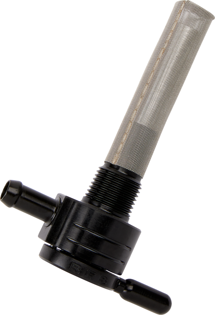 GOLAN PRODUCTS "Click-Slick" Fuel Petcock - Straight - Black - 3/8" NPT
