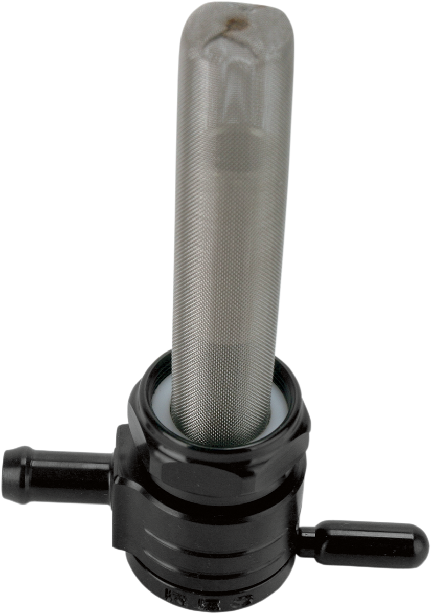GOLAN PRODUCTS "Click-Slick" Fuel Petcock - Straight - Black - 22mm