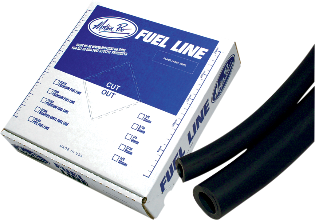 MOTION PRO Premium Fuel Line - Black - 3/16" - 25'