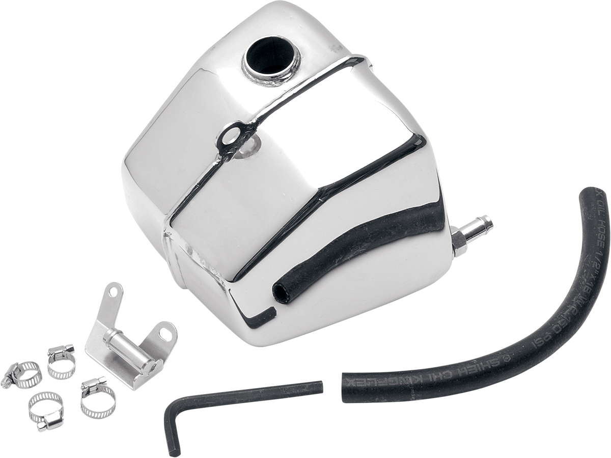 DRAG SPECIALTIES Oil Tank - Chrome - FXR