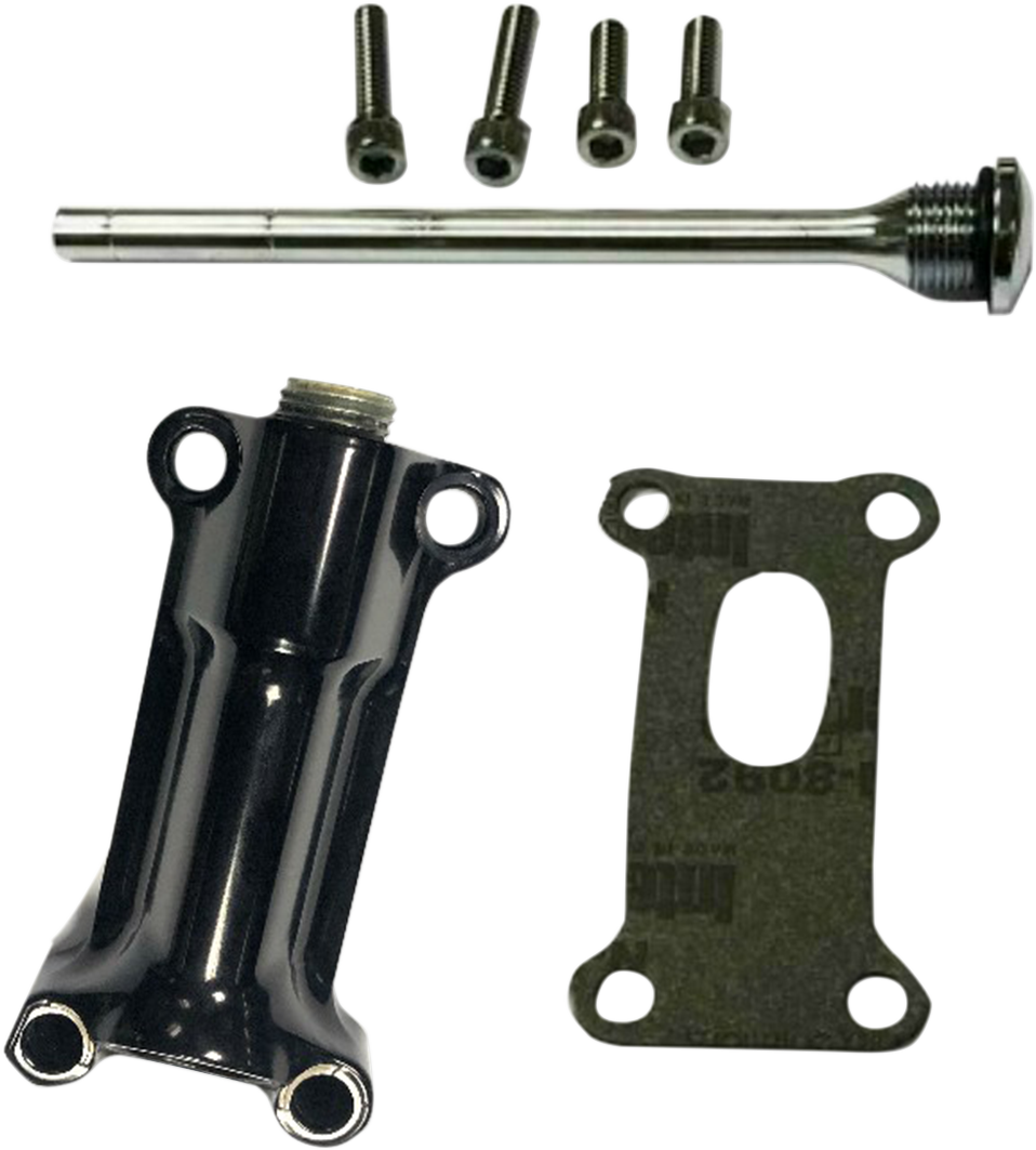 DRAG SPECIALTIES Engine Oil Spout Kit - Black - 93'-98' Touring